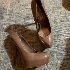 Steve Madden Tan Platform Heels